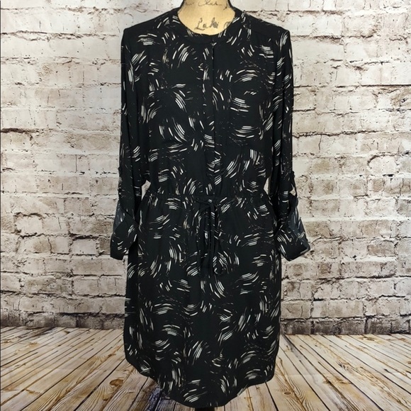 Apt. 9 Dresses & Skirts - Apt 9 Dress Long Sleeves Black White Print Sz 12
